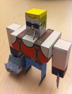 Duke Nukem Forever foldable paper craft