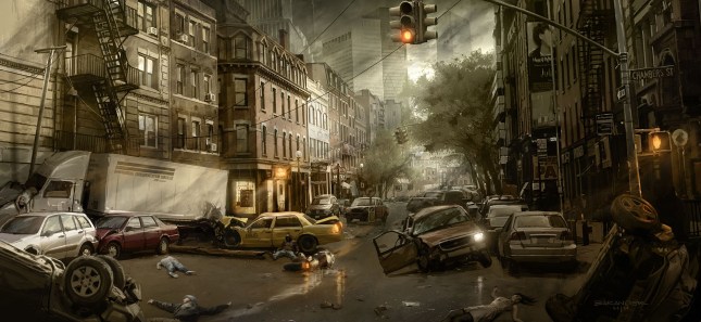 Black Death Concept Art - Street