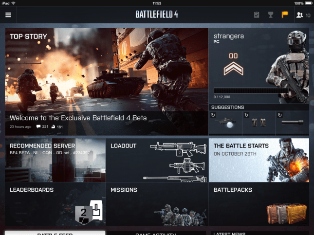 Battlelog iOS iPad (2)