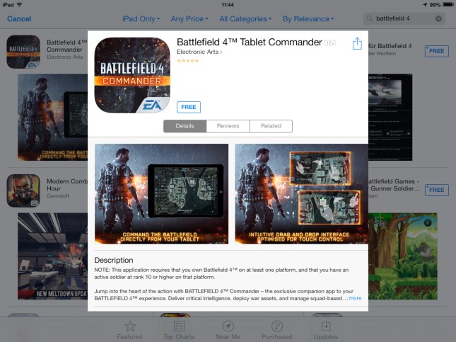 Battlefield 4 Tablet Commander