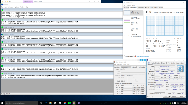 PERSY-STINGER-i7-6700K-blend test Prime95